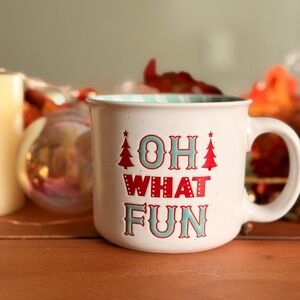 Festive Holiday Mug - Red and White
